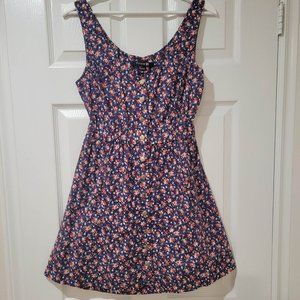 Floral Open Back Dress